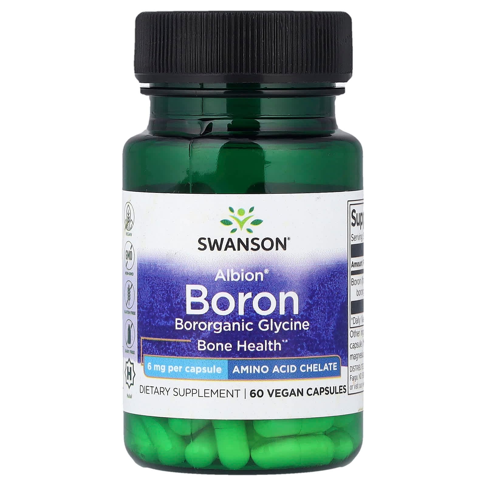 Swanson Vitamins Albion Boron – 60 gélules véganes de Swanson Vitamins