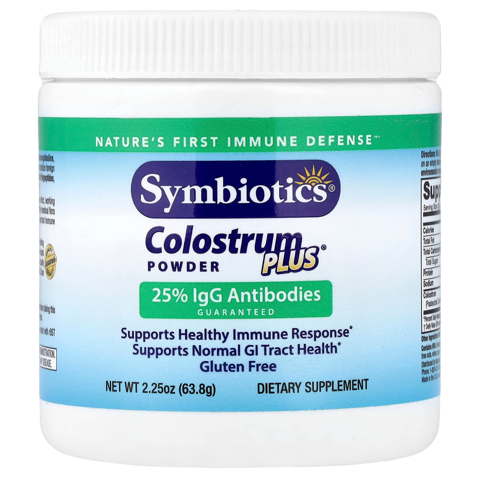 Symbiotics Colostrum Plus Powder – 63,8 g de Symbiotics