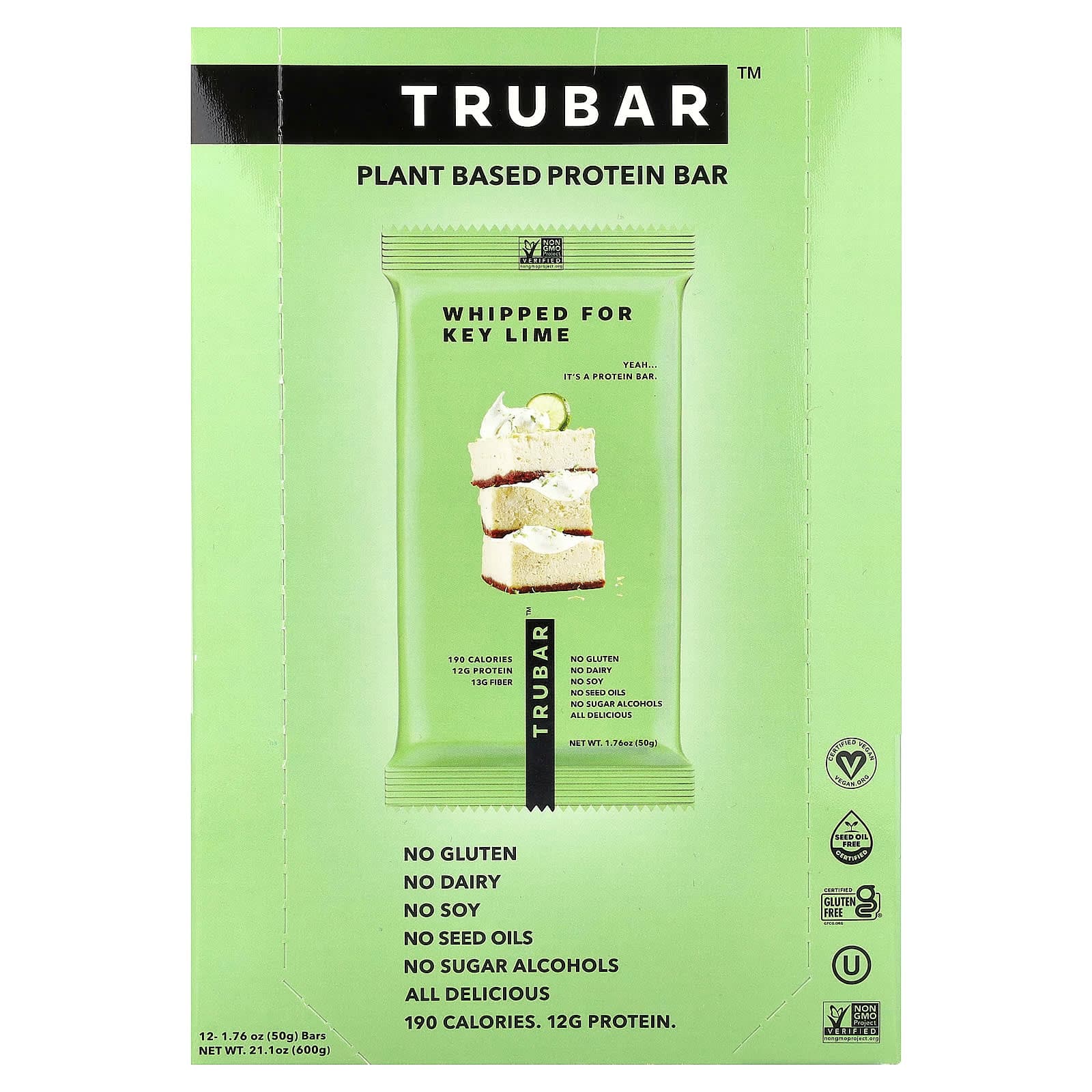 Trubar Plant Based Protein Bar – Whipped For Key Lime – 50 g de Trubar