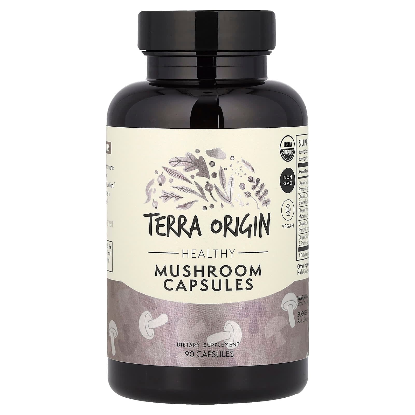 Terra Origin Healthy Mushroom Capsules – 90 gélules de Terra Origin