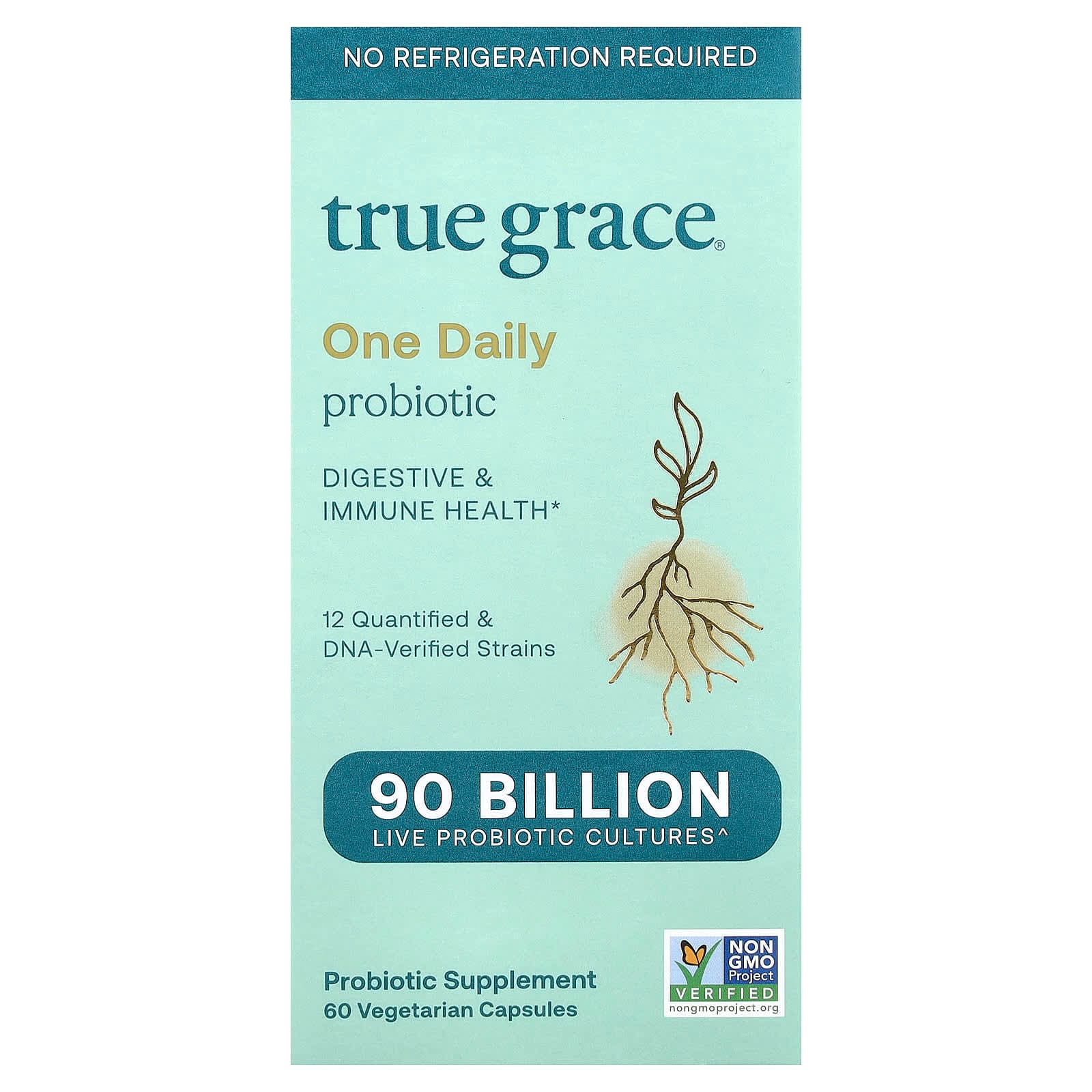 True Grace One Daily Probiotic – 60 gélules végétales de True Grace