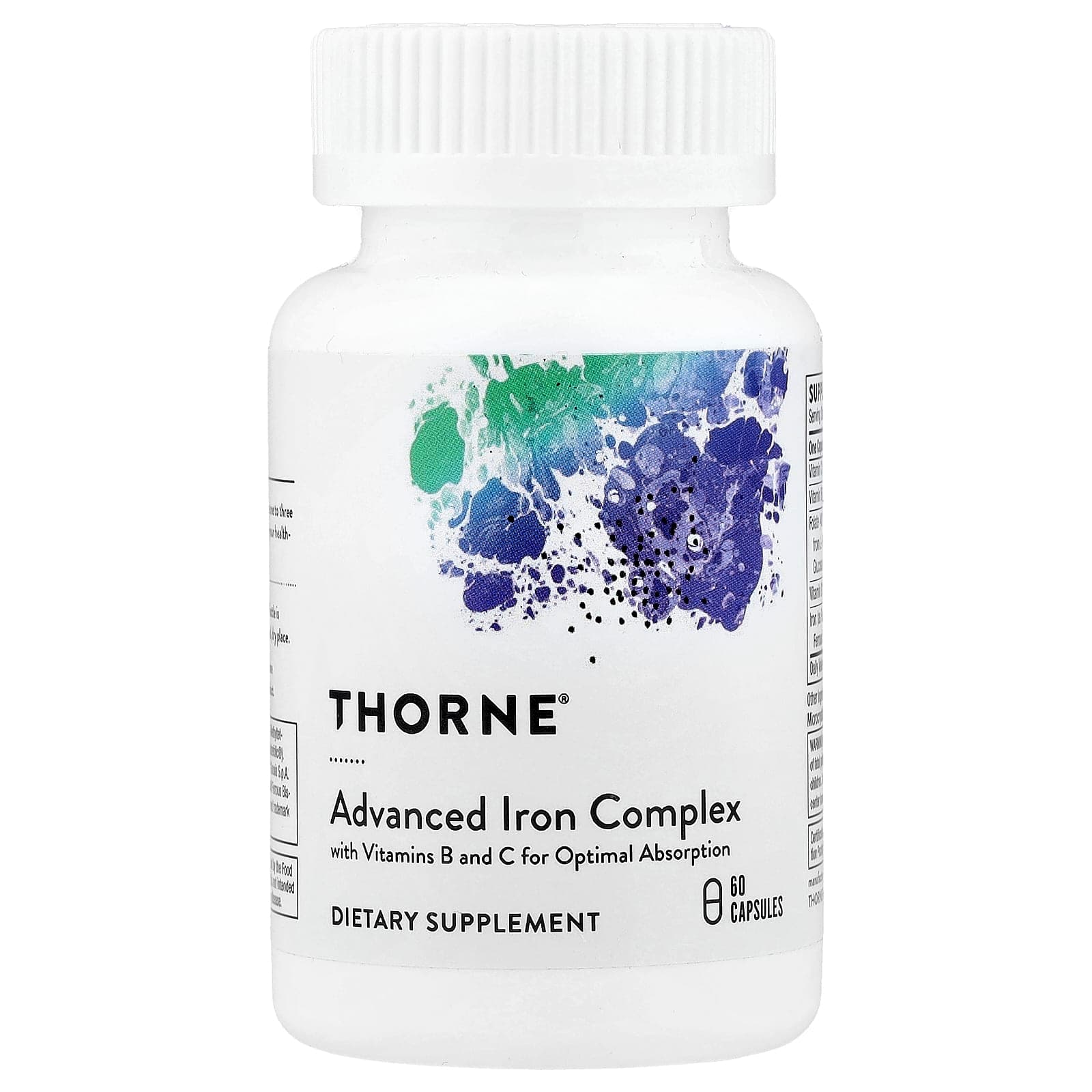 Thorne Advanced Iron Complex – 60 gélules de Thorne