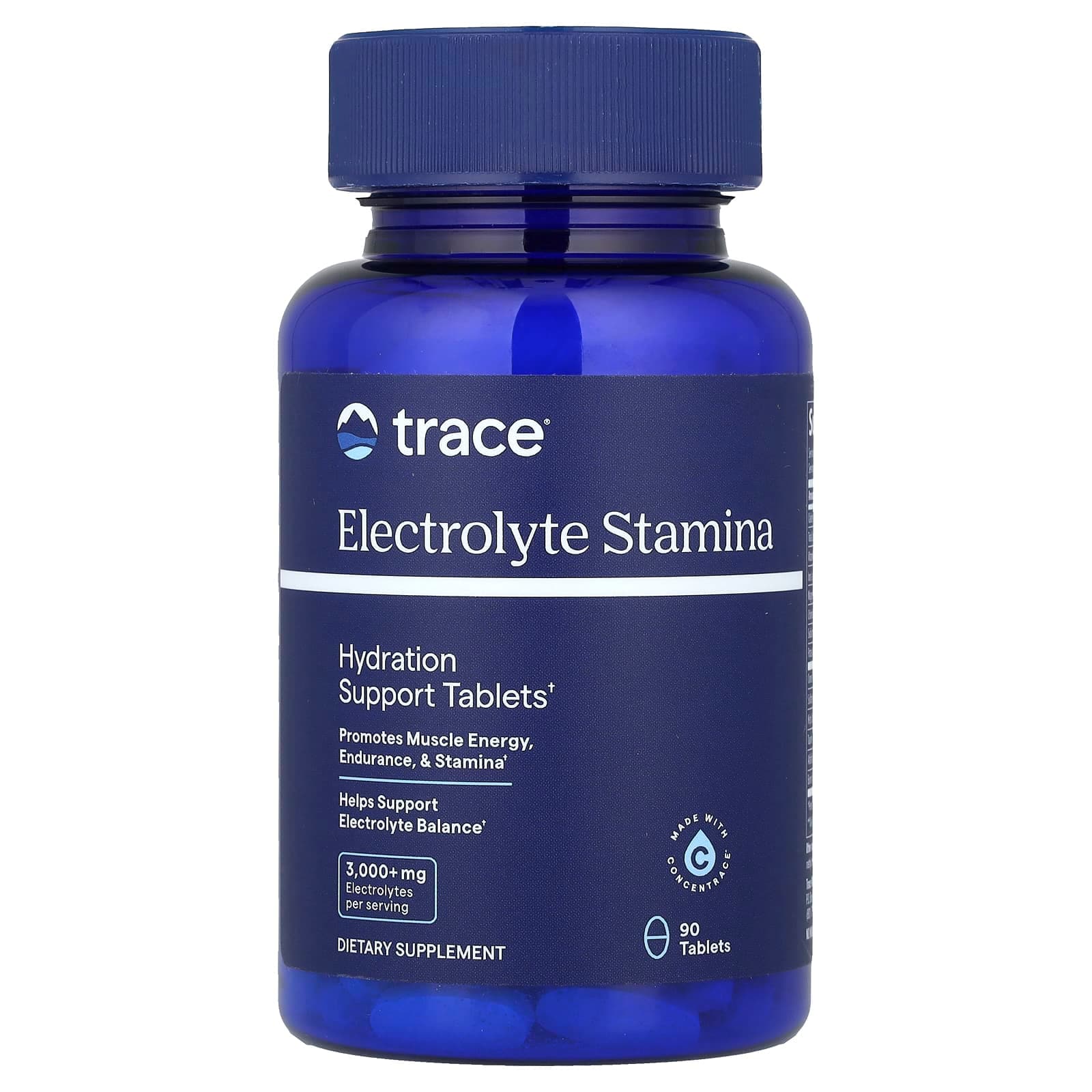 Trace Electrolyte Stamina – 90 comprimés de Trace