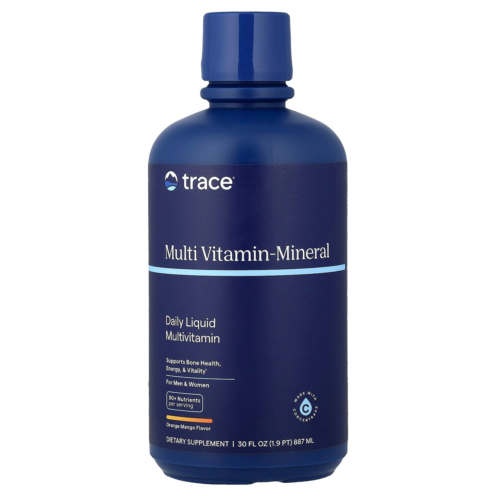 Trace Liquid Multi Vitamin-Mineral, For Men & Women – Orange Mango – 887 ml de Trace