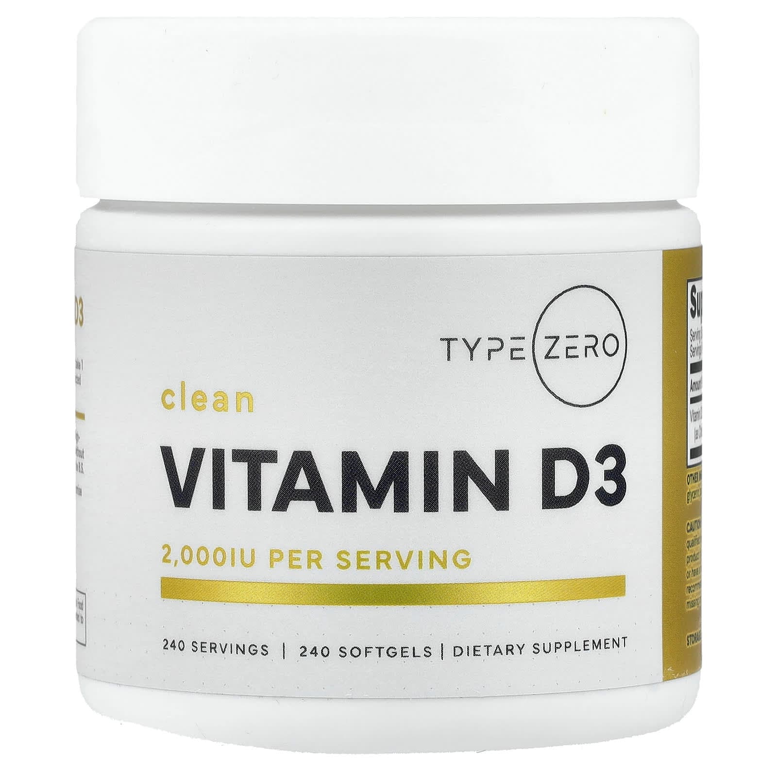 TypeZero Clean – 240 capsules molles de TypeZero
