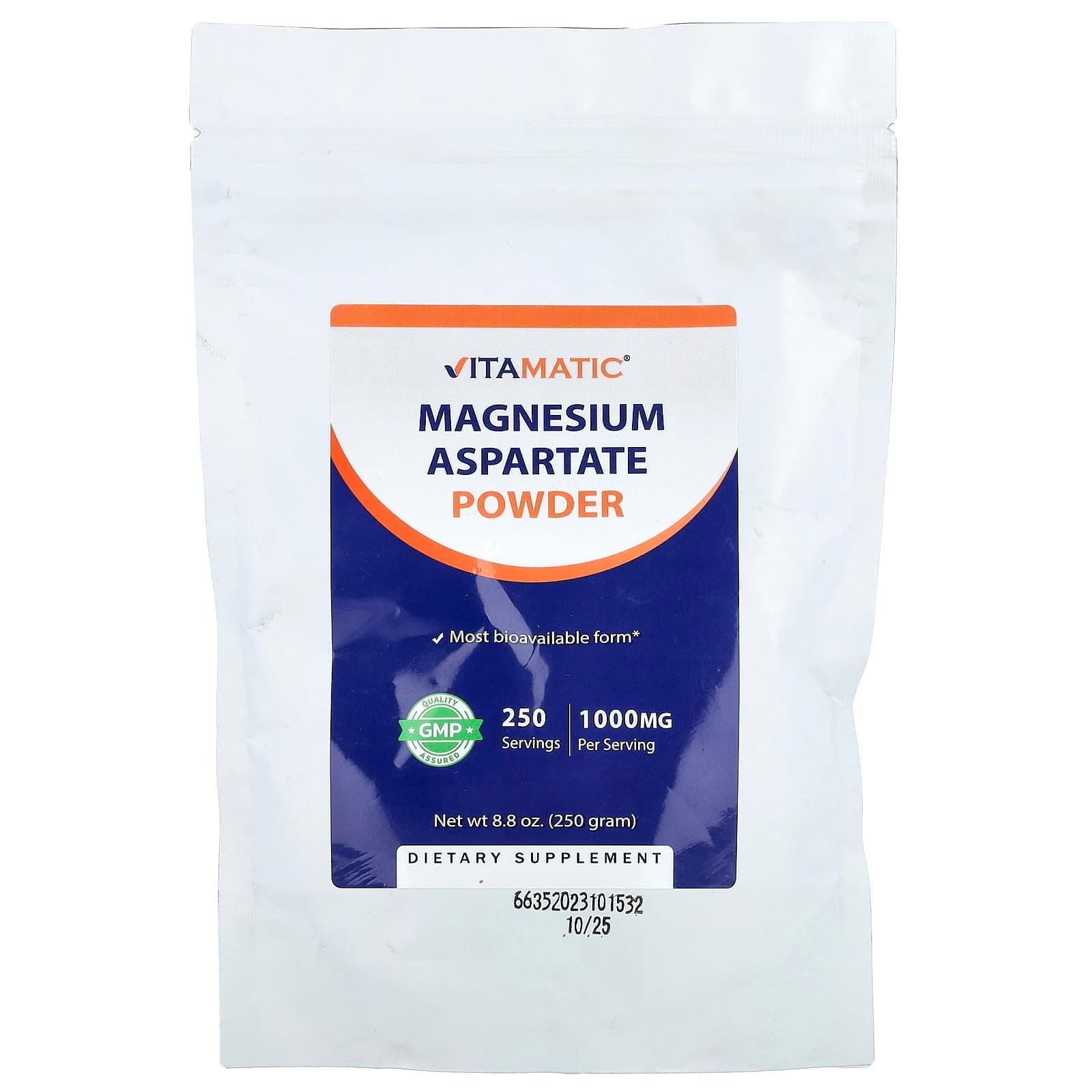 Vitamatic Magnesium Aspartate Powder – 250 g de Vitamatic