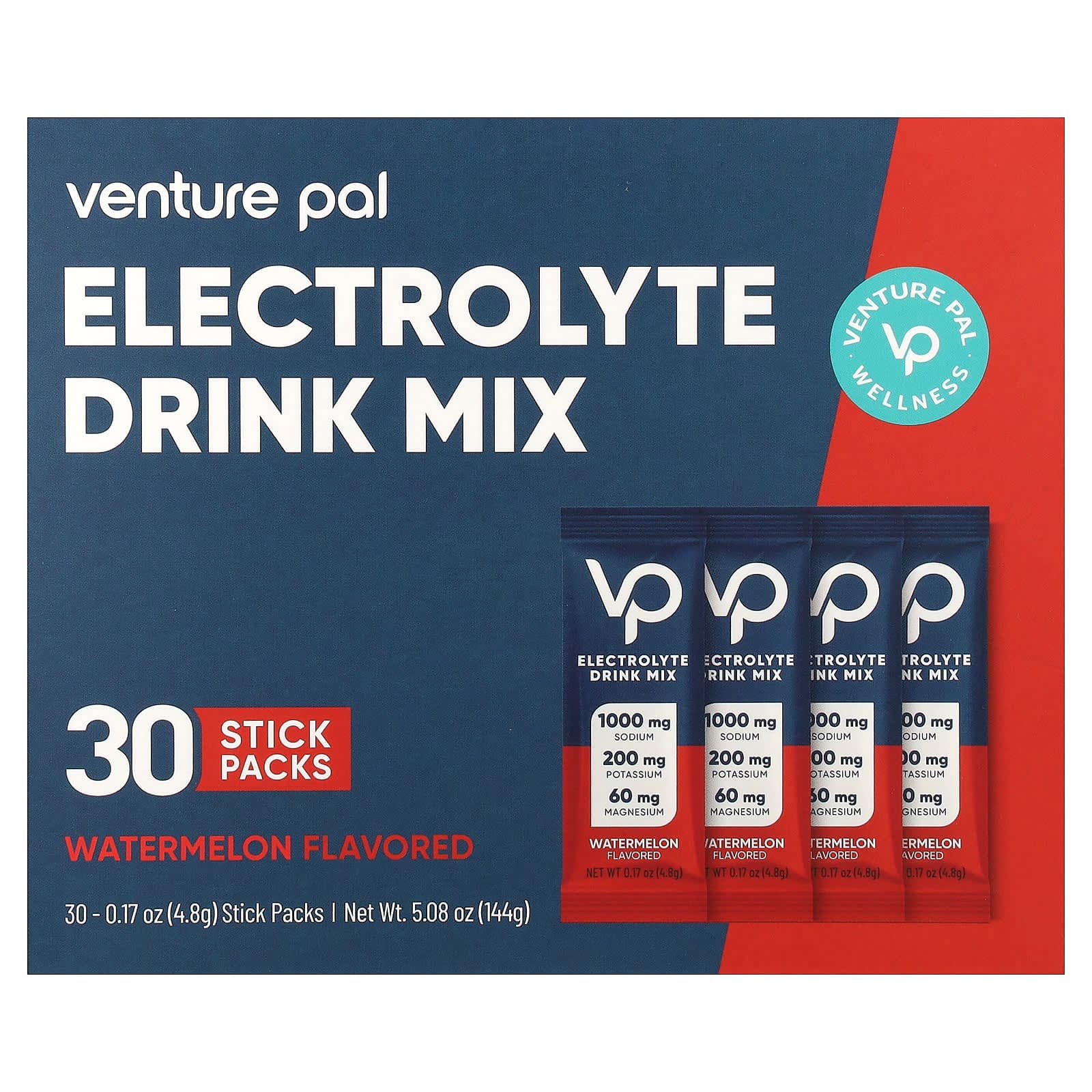 Venture Pal Electrolyte Drink Mix – Watermelon – 4,8 g de Venture Pal