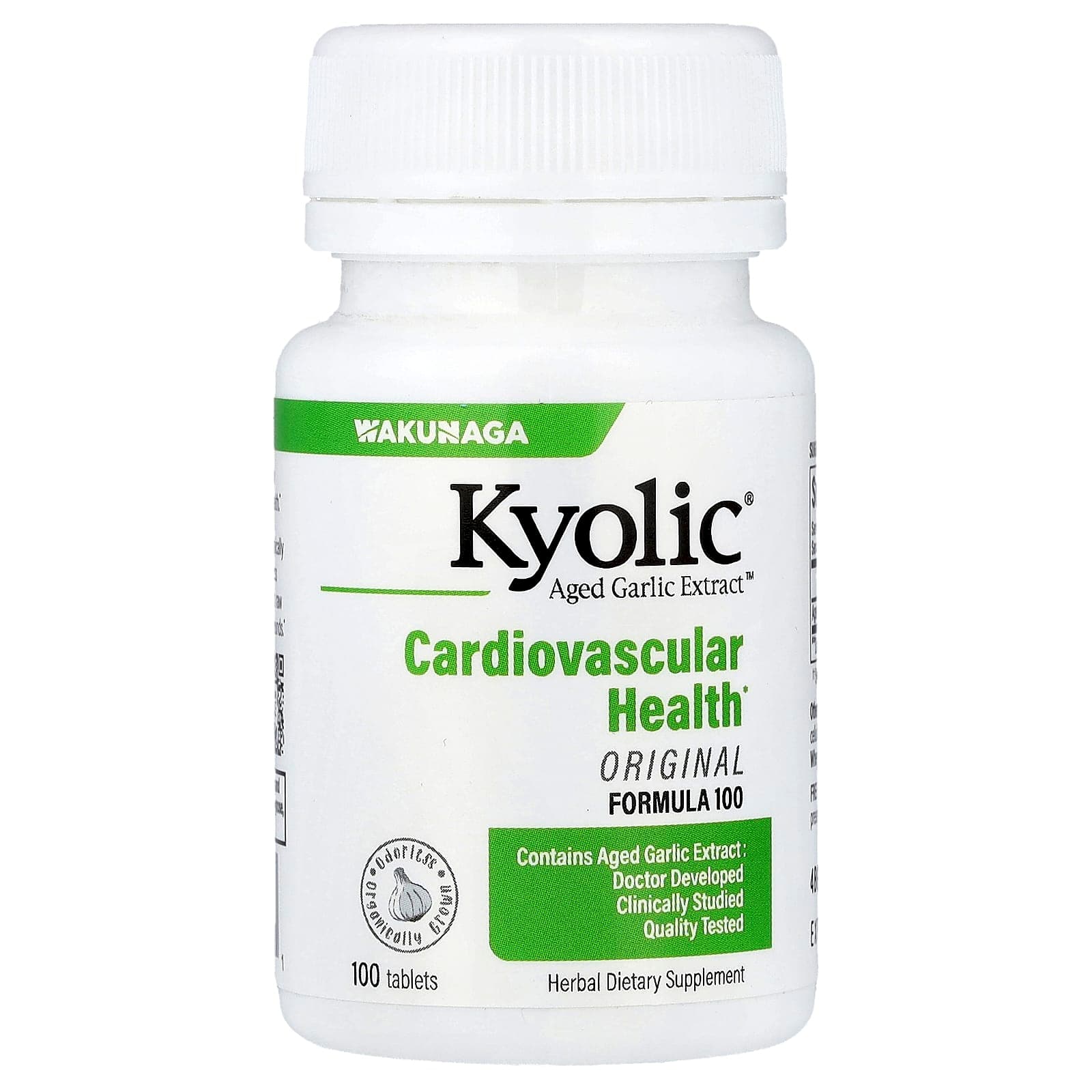 Kyolic Aged Garlic Extract, Cardiovascular Health, Original – 100 comprimés de Kyolic