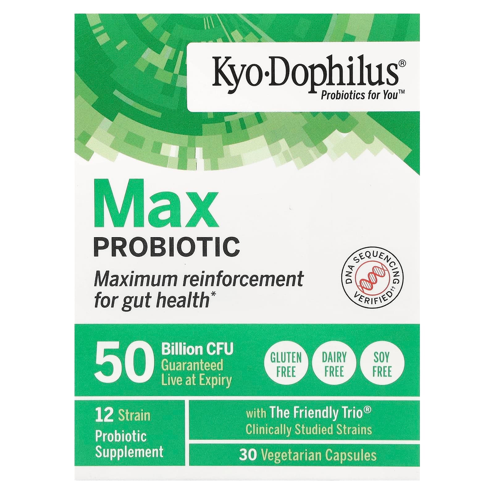 Kyolic Kyo-Dophilus, Max Probiotic – 30 gélules végétales de Kyolic