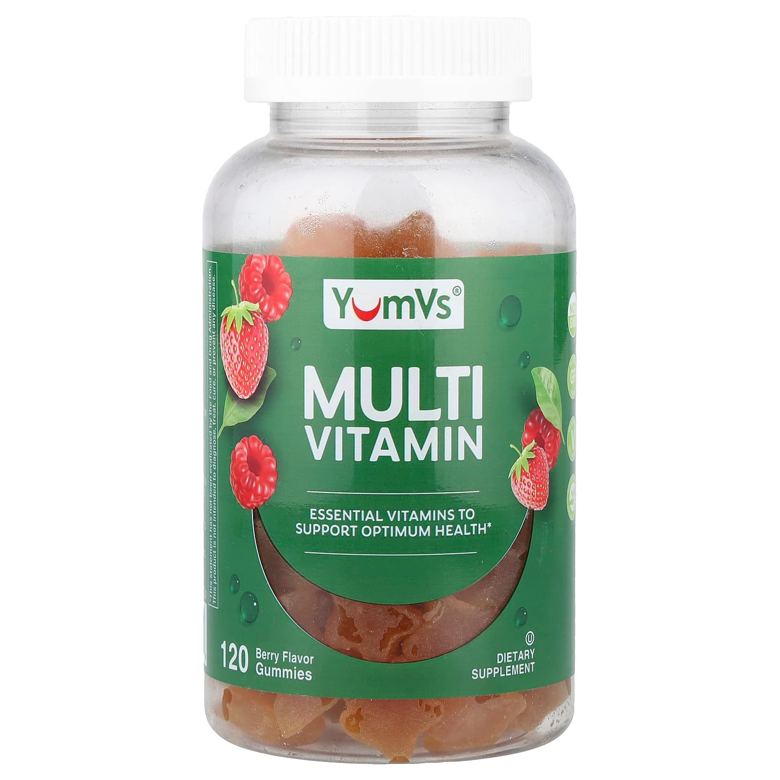 YumVs Multi Vitamin Gummies – Berry – 120 gommes de YumVs