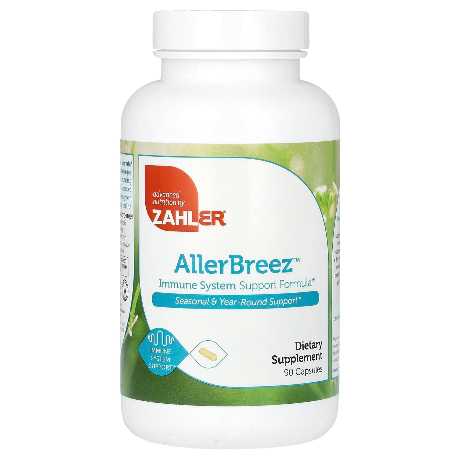 Zahler AllerBreez, Immune System Support Formula – 90 gélules de Zahler