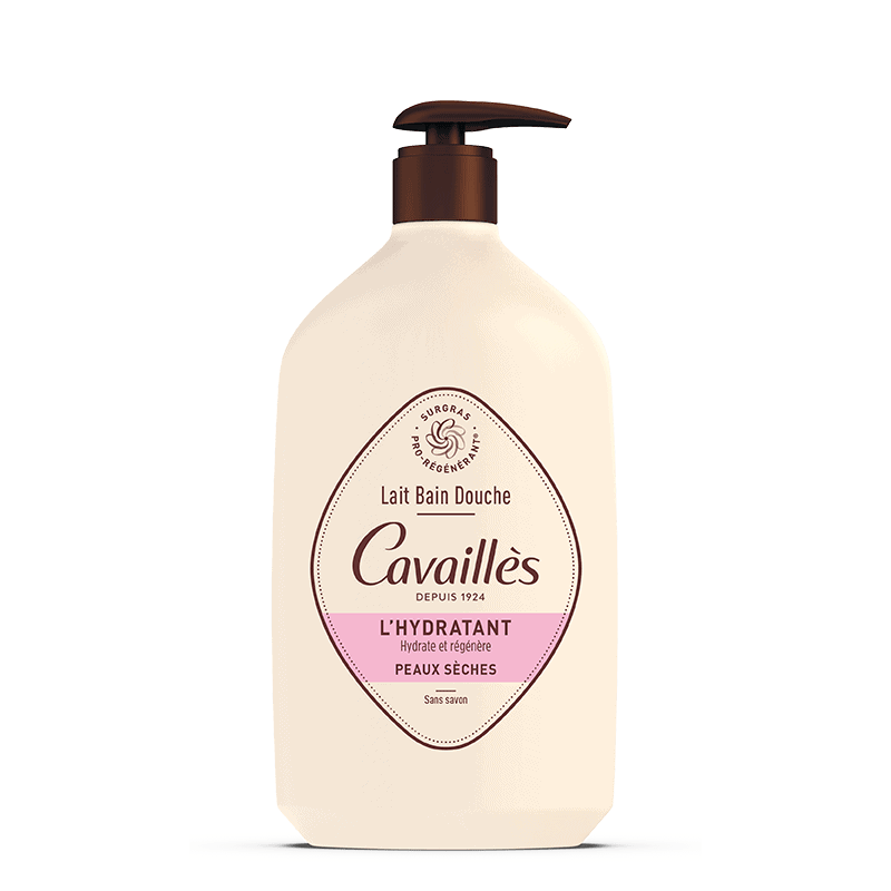 Roge cavailles lait bain douche l’hydratant peaux sèches 400 ml de ROGE CAVAILLES